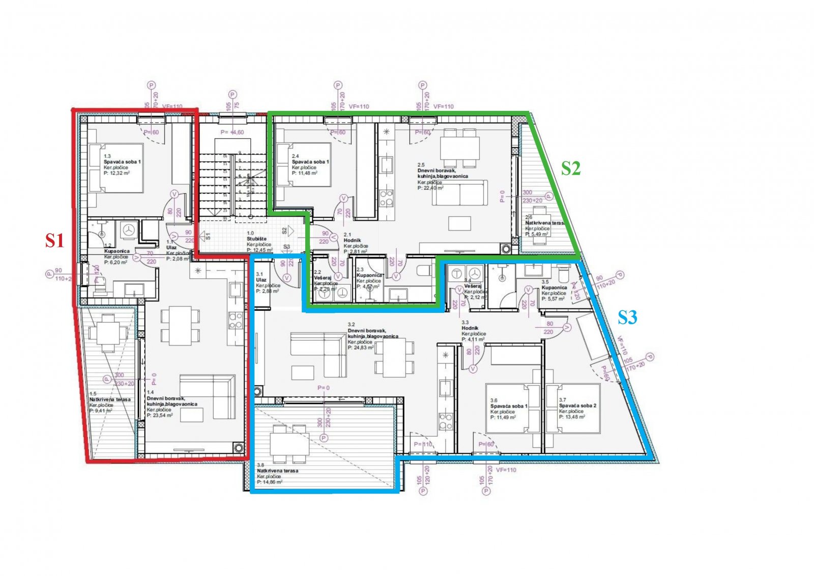306686 - Wohnung in Vodice