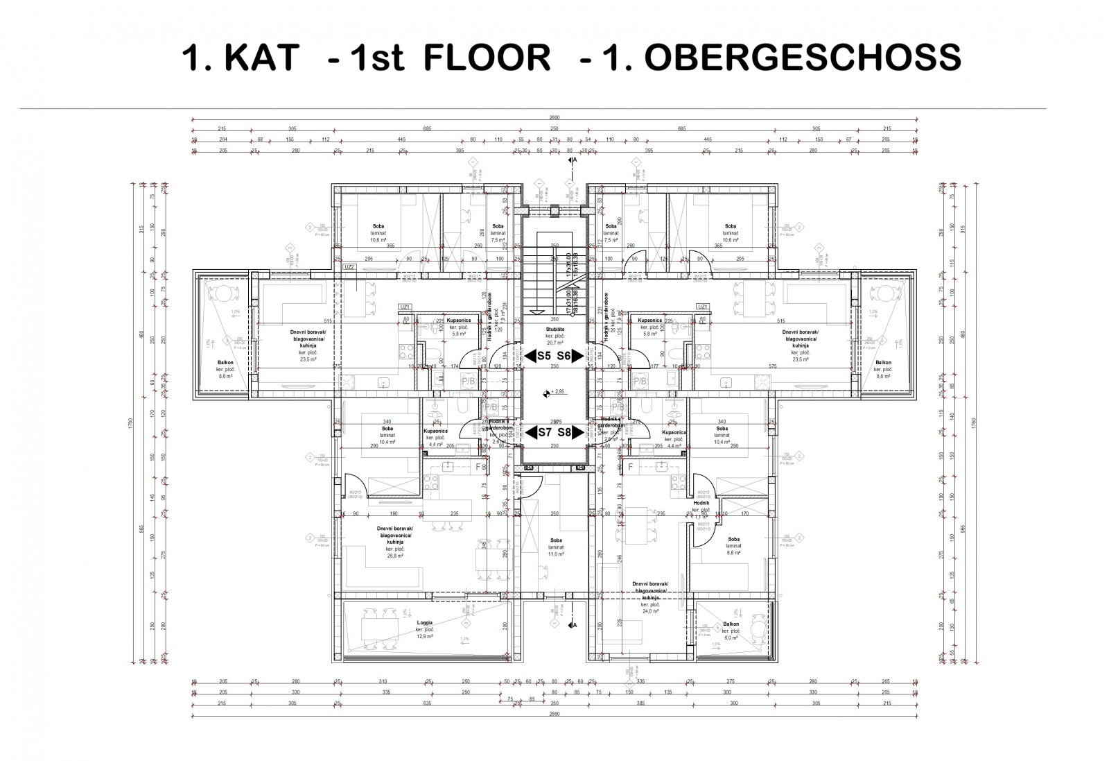 312677 - Wohnung in Vodice