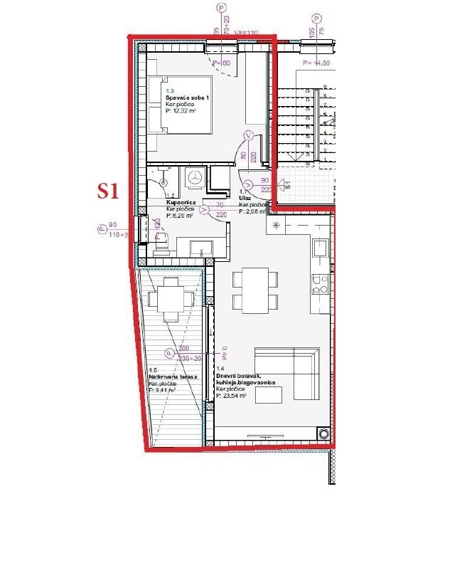 672649 - Wohnung in Vodice