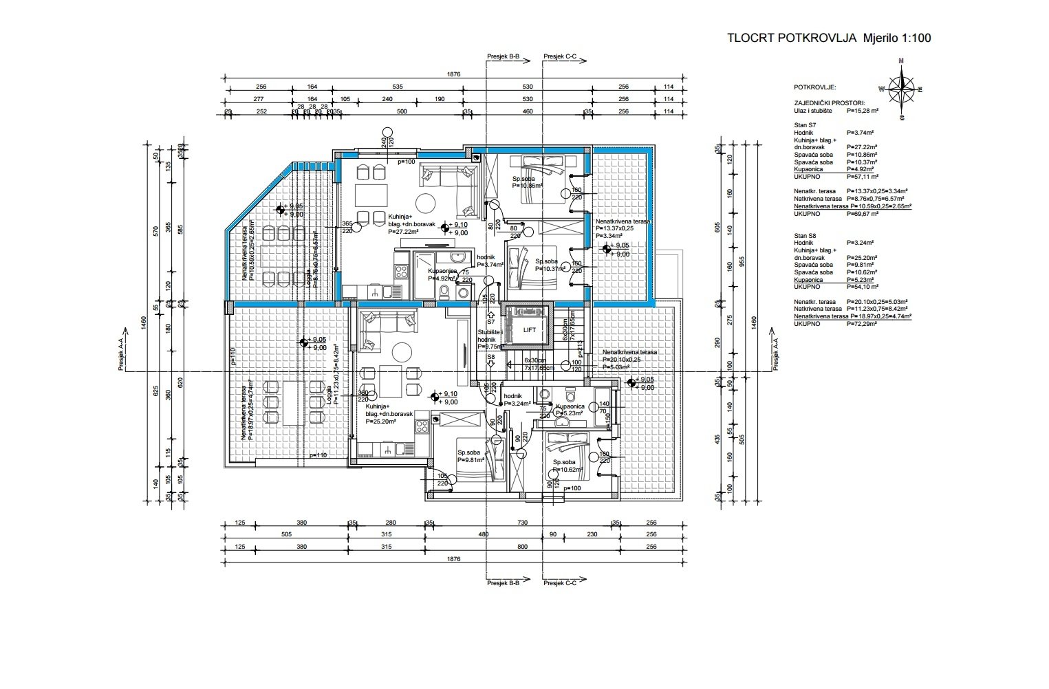 275004 - Wohnung in Primošten