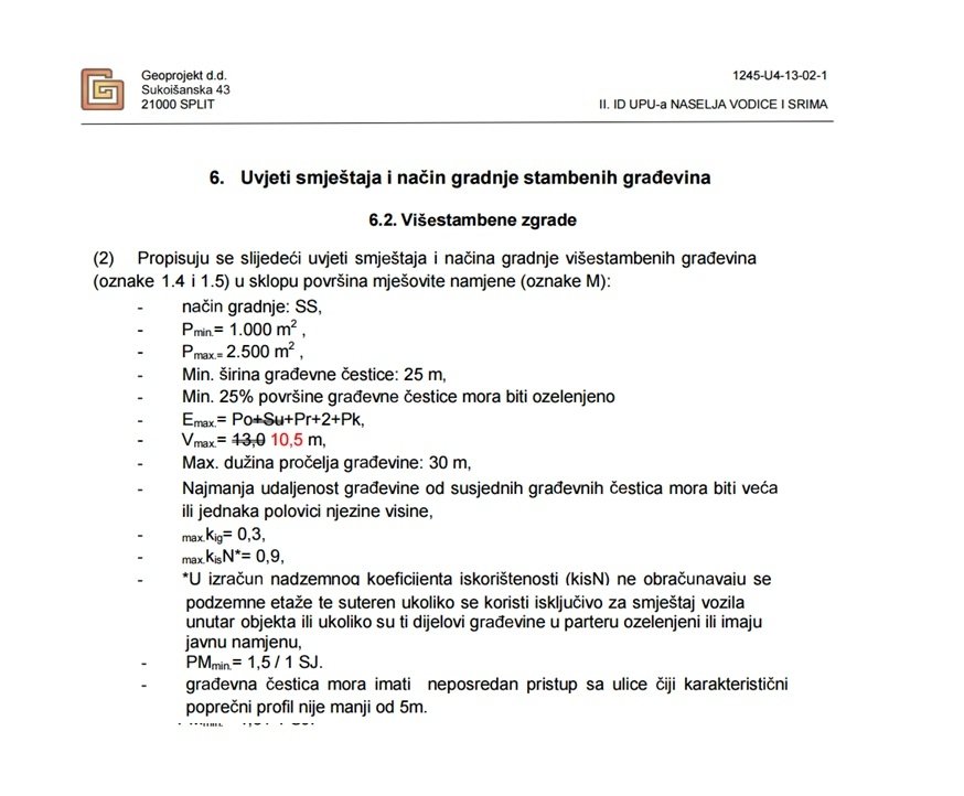 302145 - Grundstück in Vodice