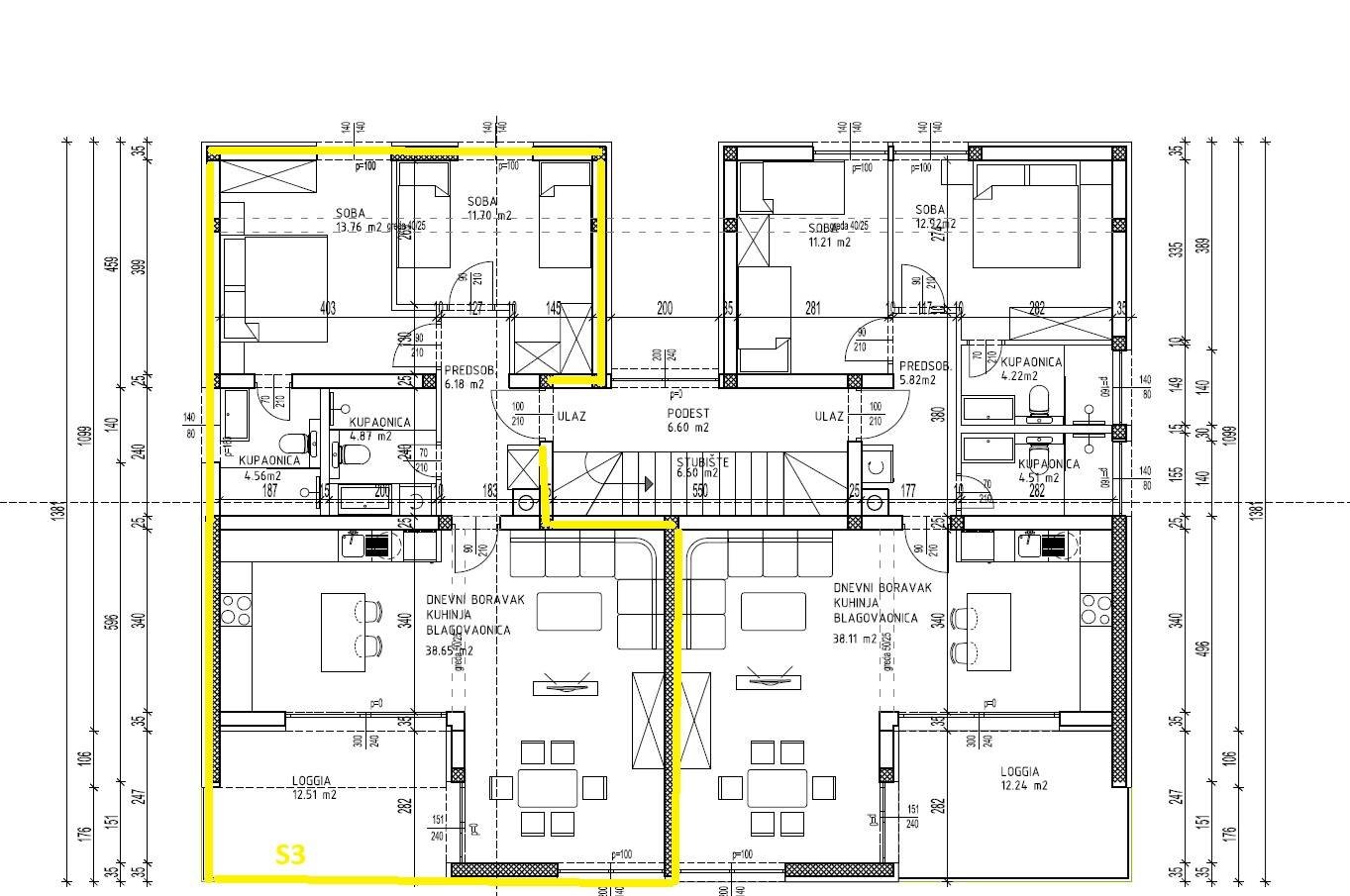 653445 - Wohnung in Pakoštane