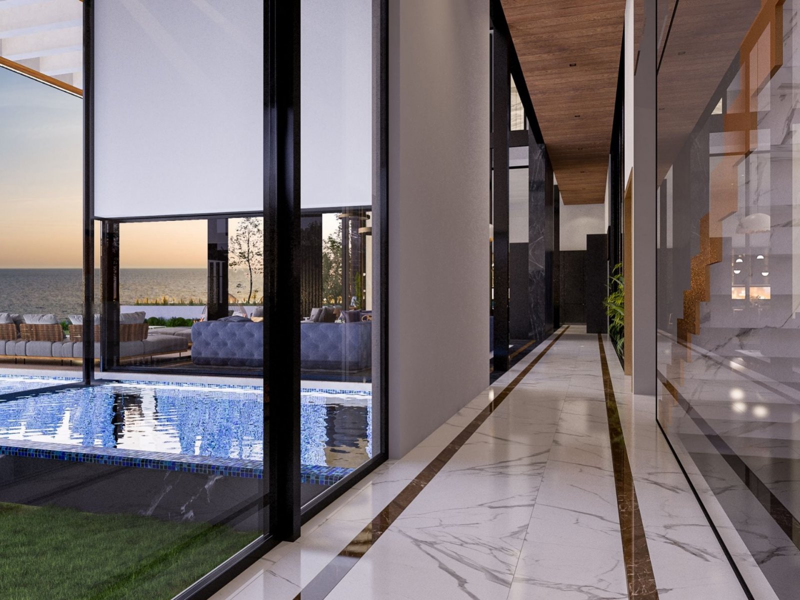 Live the ultimate Mediterranean lifestyle with this exclusive 7-bedroom beachfront mansion for sale in Cyprus, located right next to a 5-star luxury r