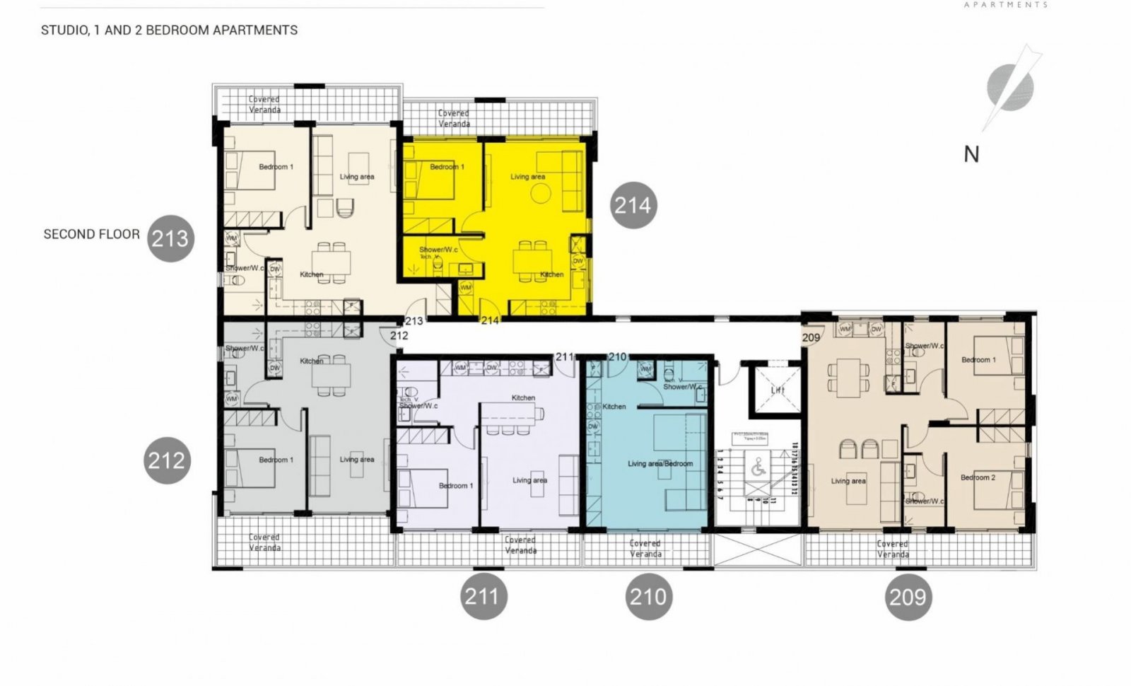 FOR SALE 2 BEDROOM 2 BATHROOM APARTMENT in a New under construction Apartments Project 
for sale above the Universal area of Paphos. (Available anoth
