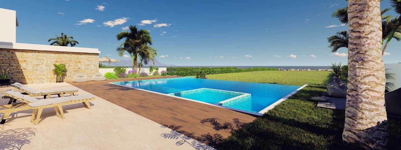 Beachfront Villas are modern residences located on the sandy beaches of Latchi in Polis Chrysochous. The development consists of 5 modern 4-bedroom vi
