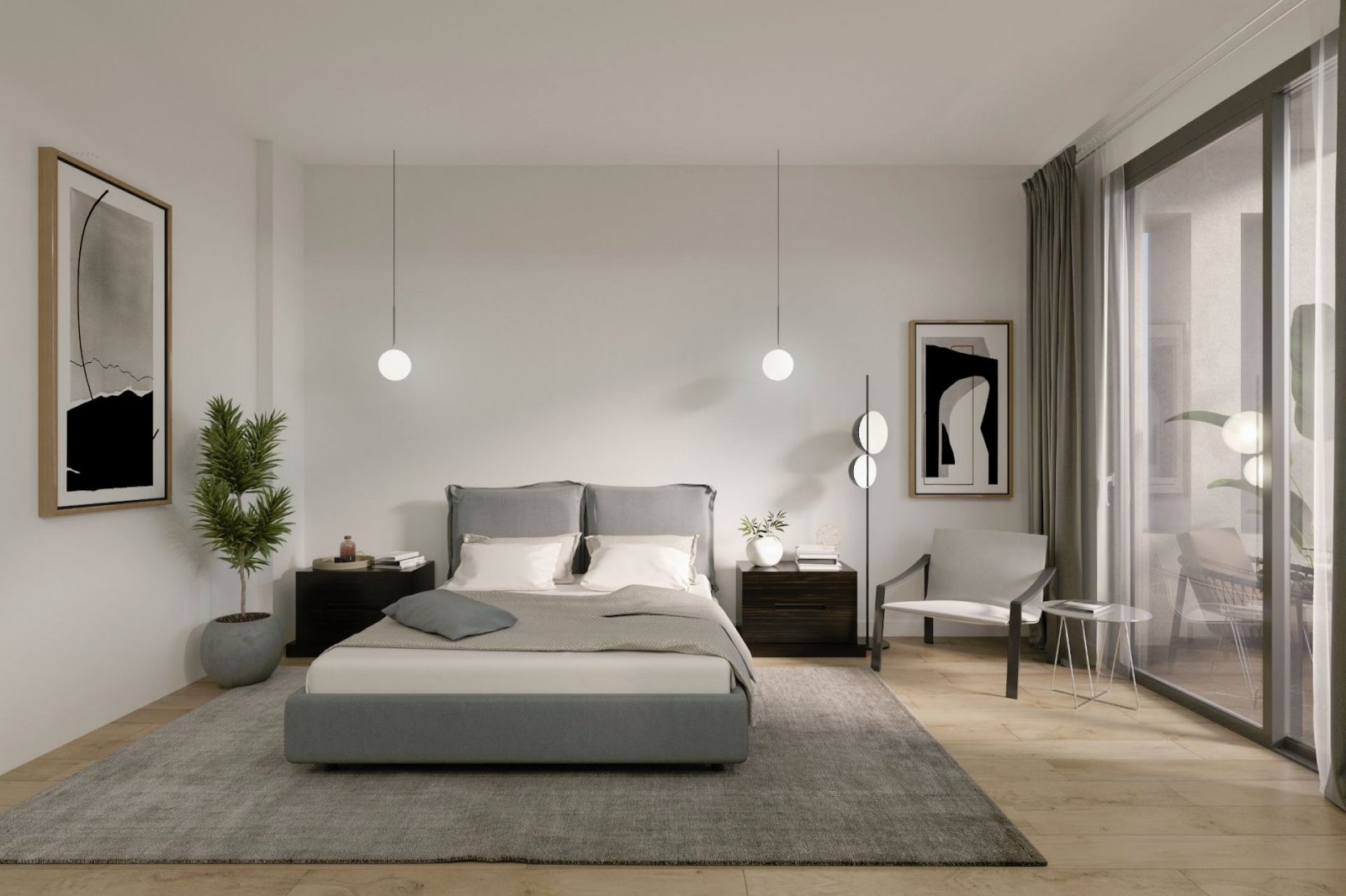 A prestigious and elite development consisting of just six, 2-story villas, offering panoramic sea
views of Pafos and Peyia Bay.
The development is