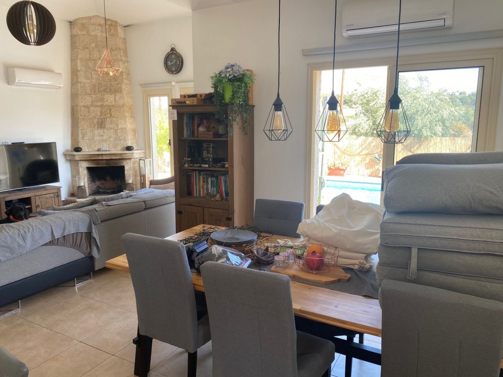 For sale is a charming bungalow located in the serene area of Kivides. This well-maintained resale property offers 119 m² of internal space, featuring