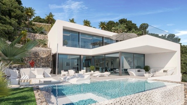 Exklusive Designervilla mit Panoramaverglasung und Infinity-Pool - Ihr Luxus-Rückzugsort mit atemberaubender Hangaussicht! Exklusive Designervilla mit Panoramaverglasung und Infinity-Pool - Ihr Luxus-Rückzugsort mit atemberaubender Hangaussicht!