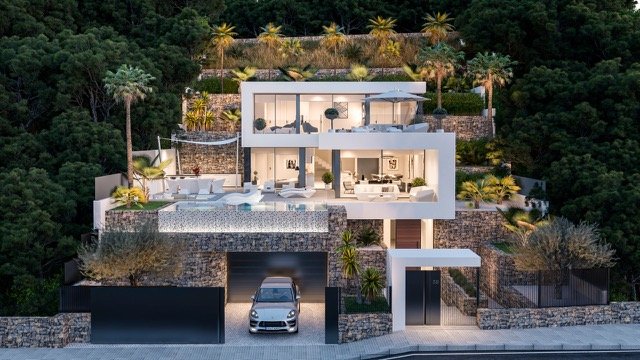 Architektur-Highlight: Luxuriöse Designervilla mit atemberaubender Hanglage und Infinity-Pool Architektur-Highlight: Luxuriöse Designervilla mit atemberaubender Hanglage und Infinity-Pool