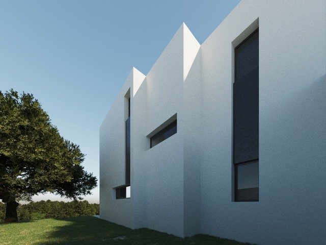 Architektur der Präzision: Moderne Kubatur mit intelligenter Lichtführung und harmonischer Natureinbindung Architektur der Präzision: Moderne Kubatur mit intelligenter Lichtführung und harmonischer Natureinbindung