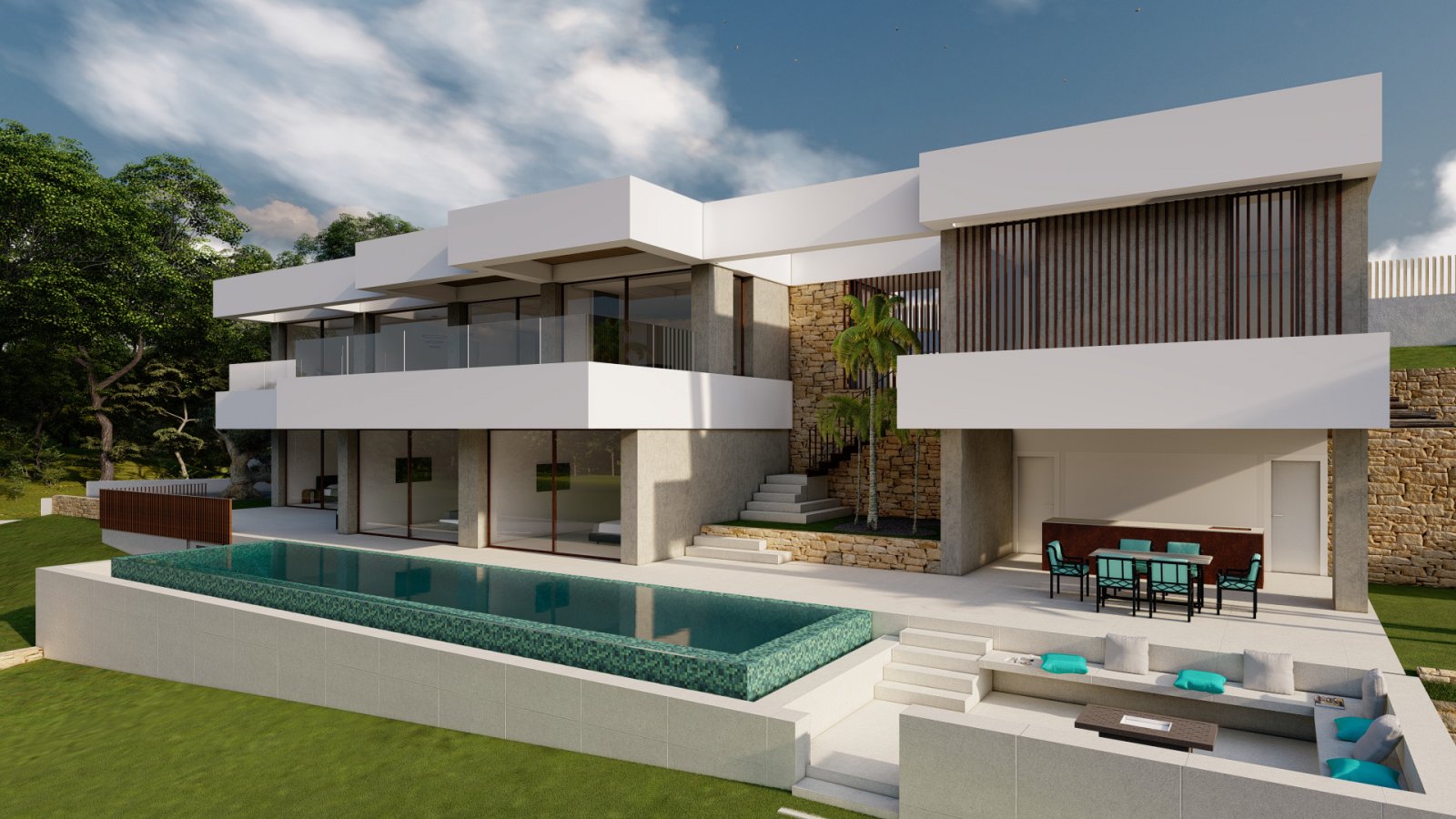 Exklusive Architekten-Villa mit Infinity-Pool und Panoramaverglasung - Moderne Luxusimmobilie in Bestlage! Exklusive Architekten-Villa mit Infinity-Pool und Panoramaverglasung - Moderne Luxusimmobilie in Bestlage!