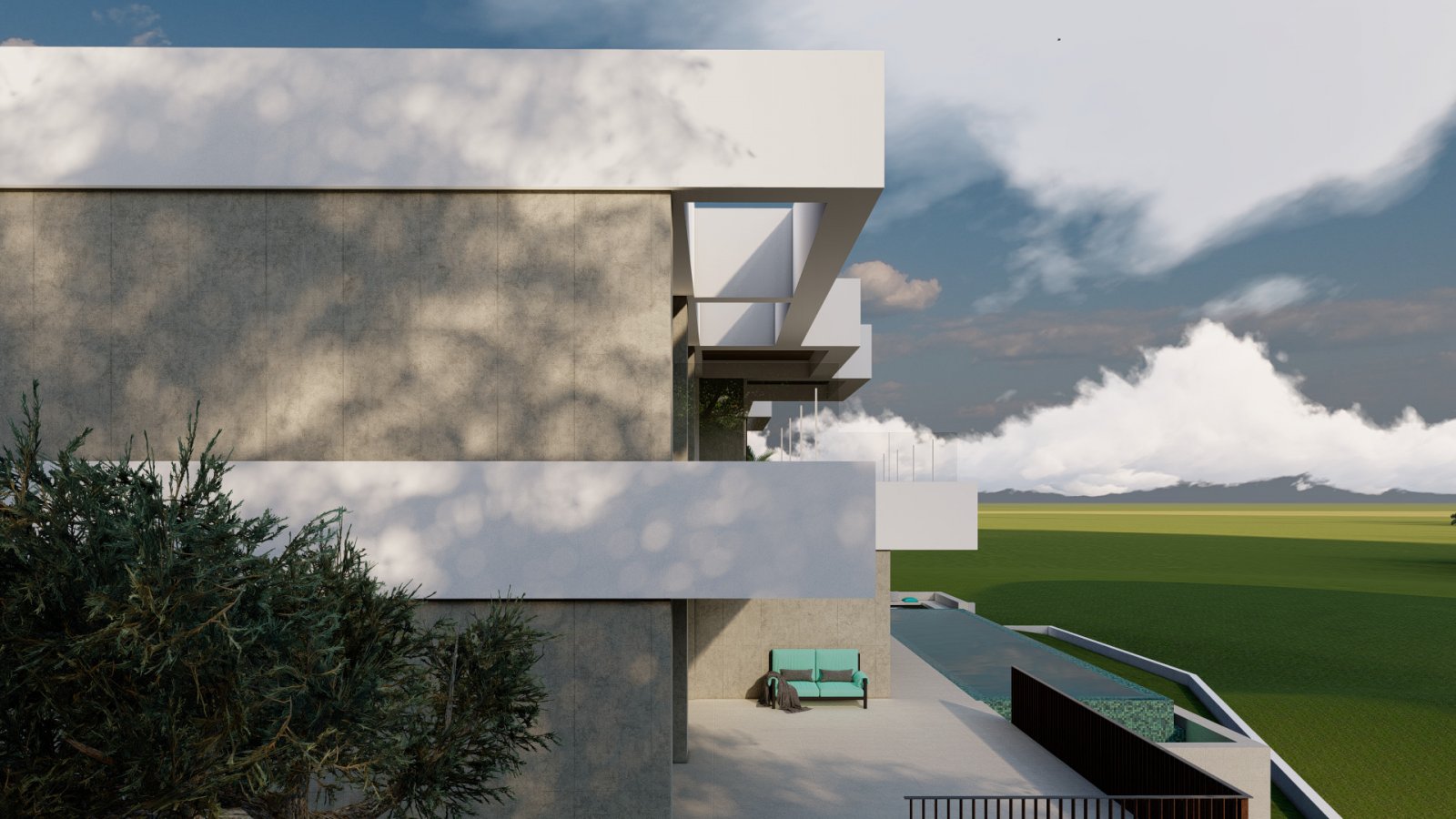 Architektur-Highlight: Moderne Designvilla mit durchdachten Ebenen und atemberaubender Panorama-Aussicht Architektur-Highlight: Moderne Designvilla mit durchdachten Ebenen und atemberaubender Panorama-Aussicht
