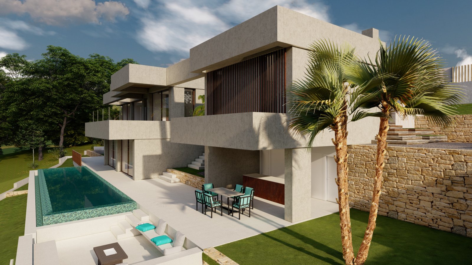 Luxuriöse Design-Villa mit Infinity-Pool und tropischer Gartenarchitektur - Ihr exklusives Architektur-Highlight mit atemberaubender Raumgestaltung! Luxuriöse Design-Villa mit Infinity-Pool und tropischer Gartenarchitektur - Ihr exklusives Architektur-Highlight mit atemberaubender Raumgestaltung!