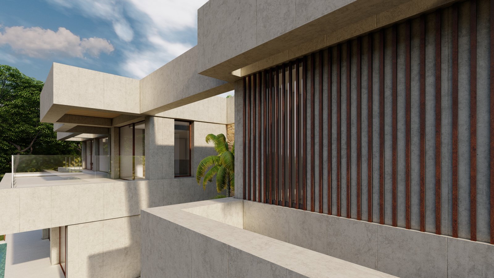 Architektur-Highlight: Moderne Designvilla mit intelligenter Raumaufteilung und exklusiven Sichtschutz-Elementen Architektur-Highlight: Moderne Designvilla mit intelligenter Raumaufteilung und exklusiven Sichtschutz-Elementen