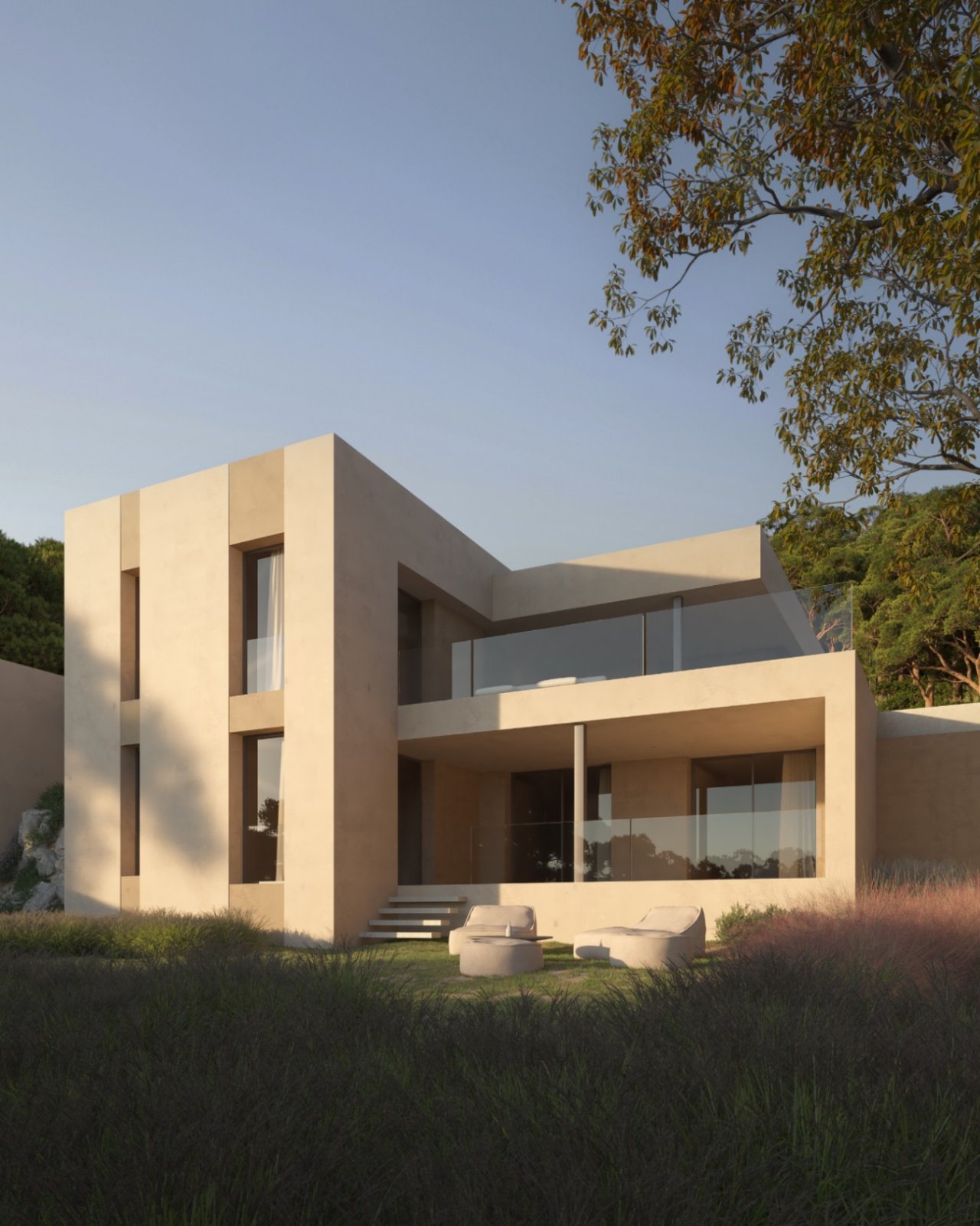 Architektur-Highlight: Modernes Designerhaus mit großzügiger Verglasung und harmonischer Kubatur - Ihr neues Zuhause zwischen Licht und Natur!