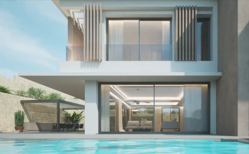 Lichtdurchflutetes Architektur-Highlight mit privatem Pool - Moderne Eleganz zum Verlieben! Lichtdurchflutetes Architektur-Highlight mit privatem Pool - Moderne Eleganz zum Verlieben!
