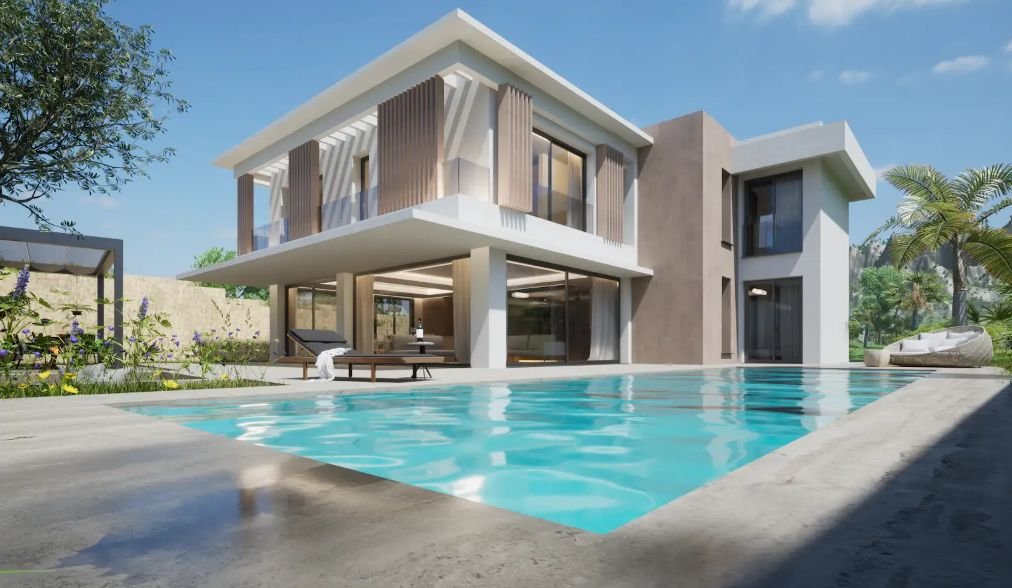Exklusive Design-Villa mit überdachter Terrasse und großzügiger Poolanlage - Ihr Luxus-Rückzugsort mit modernster Architektur! Exklusive Design-Villa mit überdachter Terrasse und großzügiger Poolanlage - Ihr Luxus-Rückzugsort mit modernster Architektur!