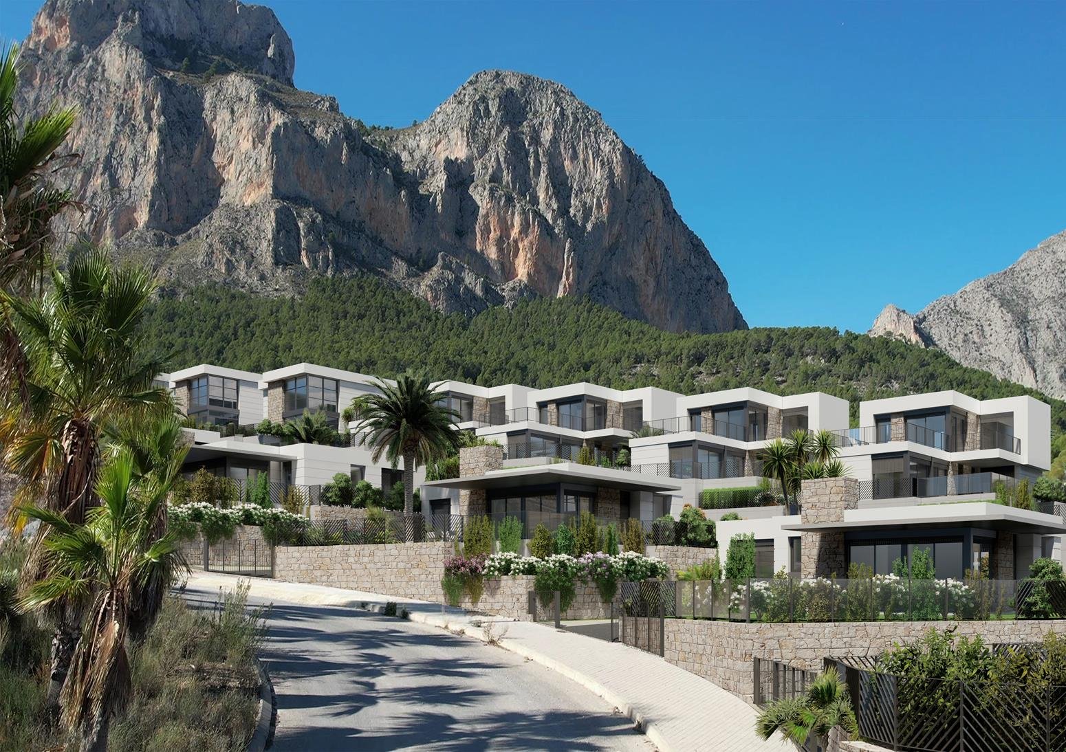 Exklusive Bergresidenz: Moderne Architektur mit atemberaubender Panorama-Aussicht auf imposante Felswände und mediterranes Grün Exklusive Bergresidenz: Moderne Architektur mit atemberaubender Panorama-Aussicht auf imposante Felswände und mediterranes Grün