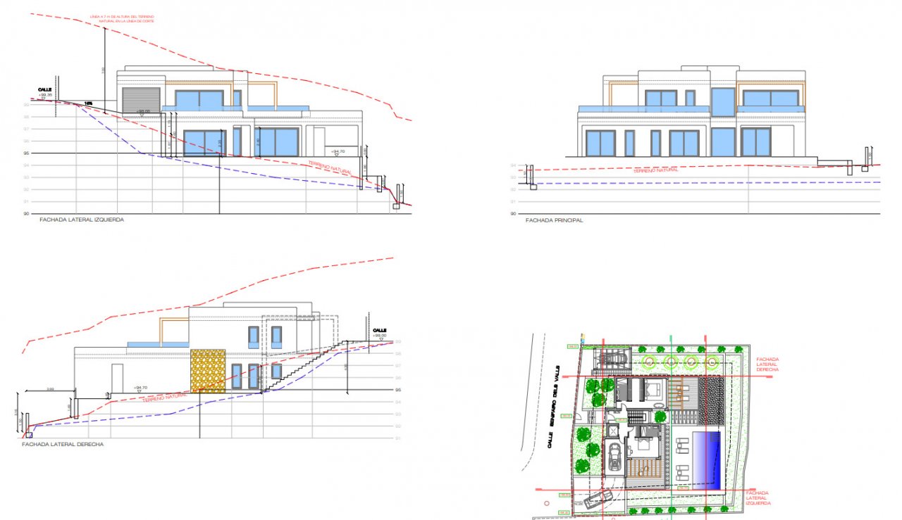 Architektonisch durchdachtes Hanggrundstück: Moderne Terrassenhäuser mit intelligenter Höhenanpassung und maximaler Aussichtsperspektive Architektonisch durchdachtes Hanggrundstück: Moderne Terrassenhäuser mit intelligenter Höhenanpassung und maximaler Aussichtsperspektive
