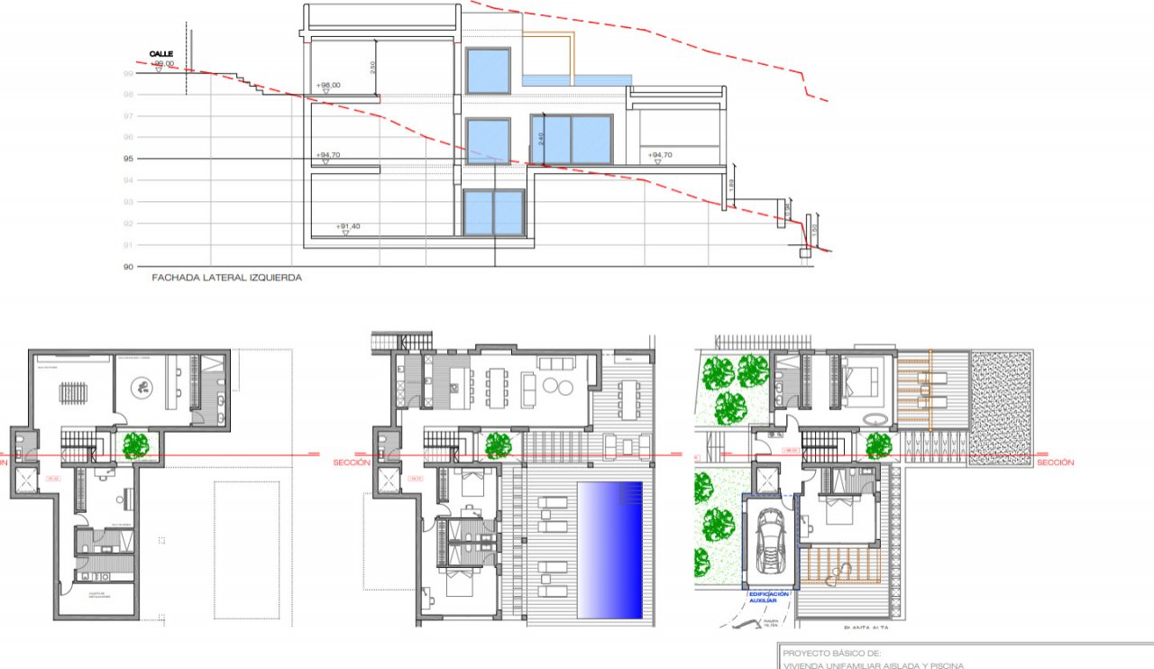 Intelligente Raumaufteilung: Architektonisch durchdachtes Mehrfamilienhaus mit integriertem Pool und flexiblen Wohnebenen Intelligente Raumaufteilung: Architektonisch durchdachtes Mehrfamilienhaus mit integriertem Pool und flexiblen Wohnebenen