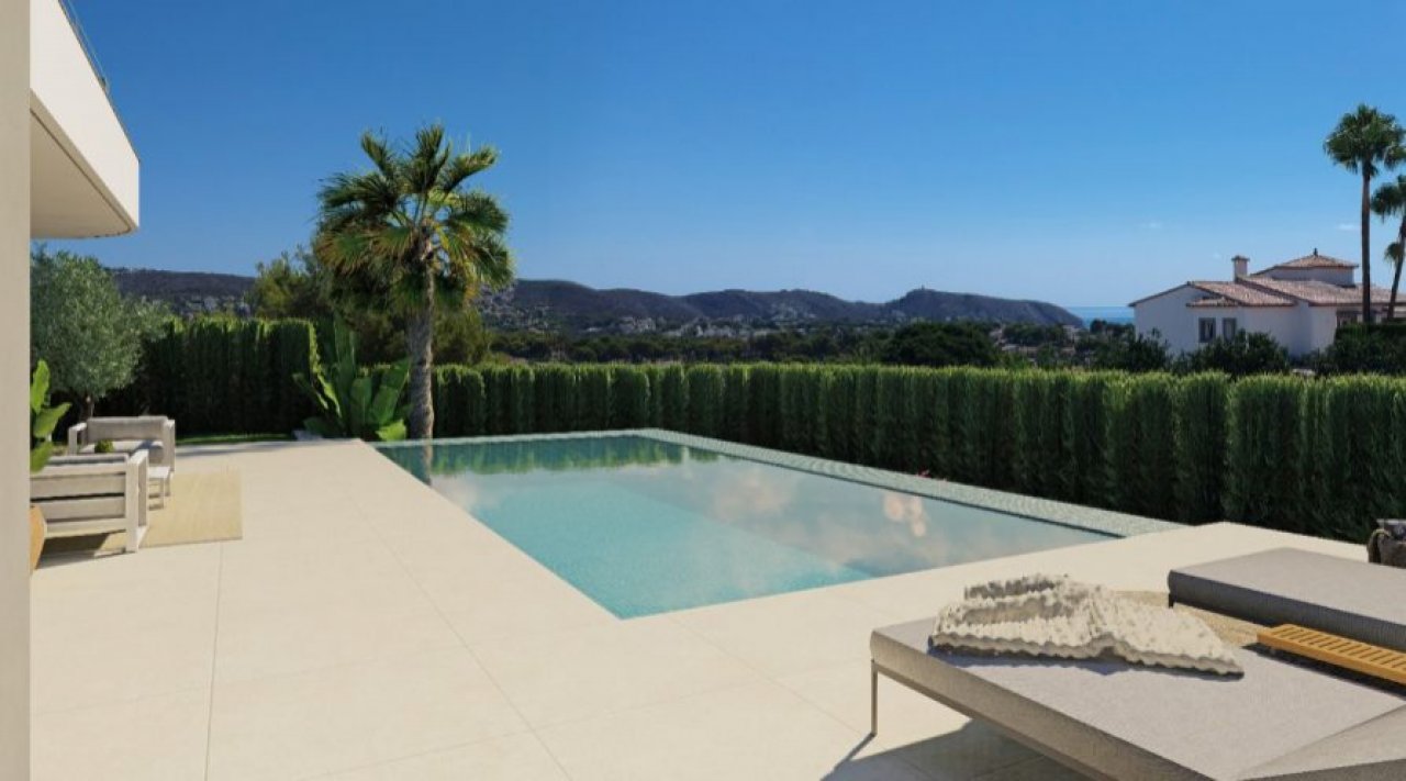 Exklusive Pooloase mit Panoramablick - Moderne Architektur trifft mediterrane Berglandschaft Exklusive Pooloase mit Panoramablick - Moderne Architektur trifft mediterrane Berglandschaft
