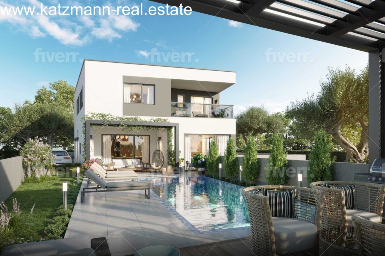 Luxus-Architektur mit Infinity-Pool: Modernes Einfamilienhaus mit nahtlosem Indoor-Outdoor-Wohnkonzept Luxus-Architektur mit Infinity-Pool: Modernes Einfamilienhaus mit nahtlosem Indoor-Outdoor-Wohnkonzept