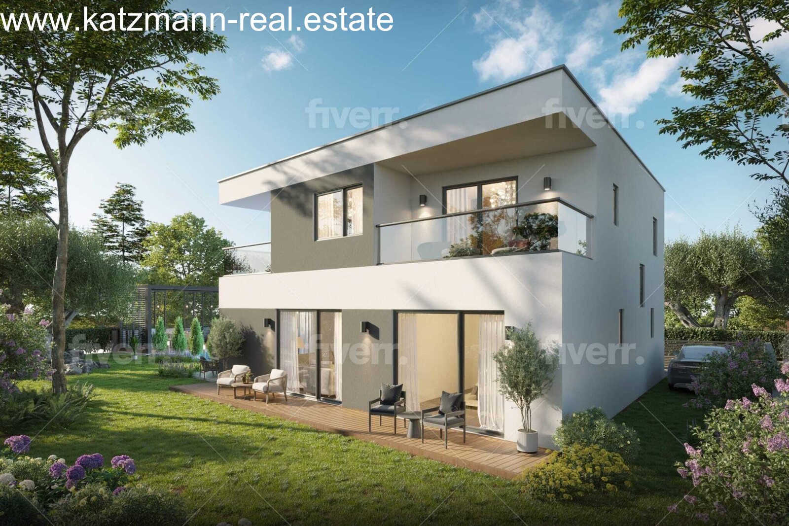 Modernes Architektur-Highlight: Lichtdurchflutetes Einfamilienhaus mit großzügiger Terrasse und traumhaftem Gartenambiente Modernes Architektur-Highlight: Lichtdurchflutetes Einfamilienhaus mit großzügiger Terrasse und traumhaftem Gartenambiente