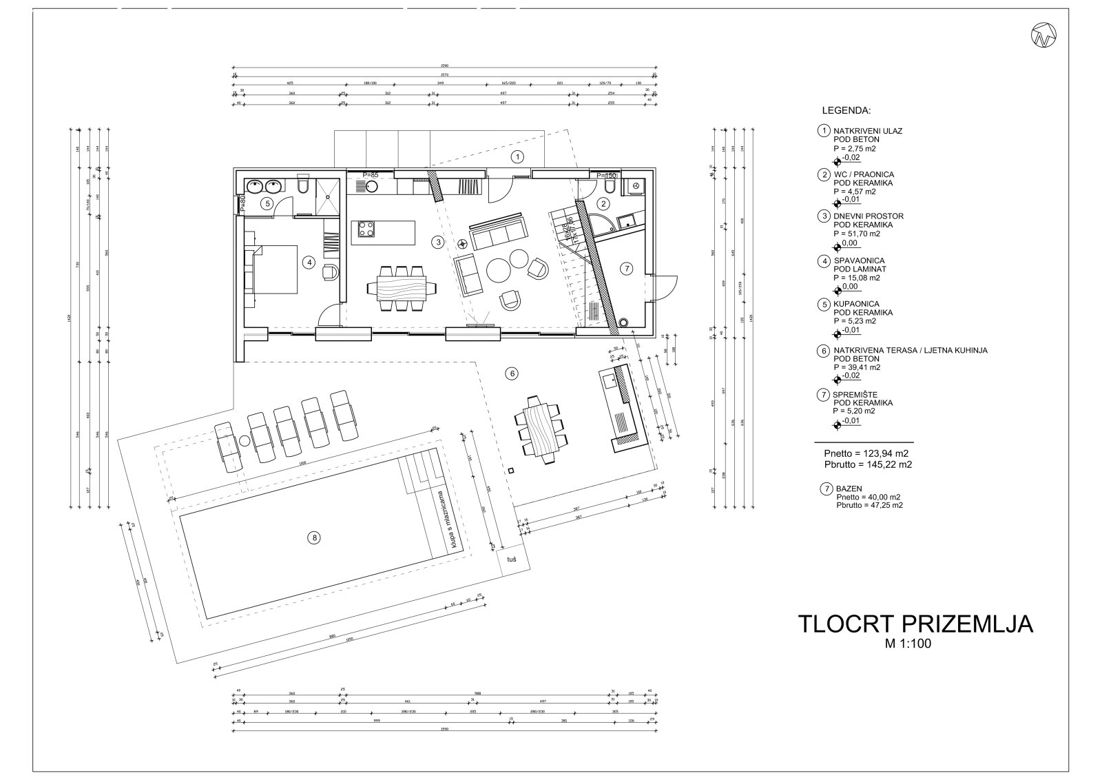 Mediterranes Flair trifft modernen Luxus – Exklusives 3-Schlafzimmer-Haus mit großem Pool in Pula