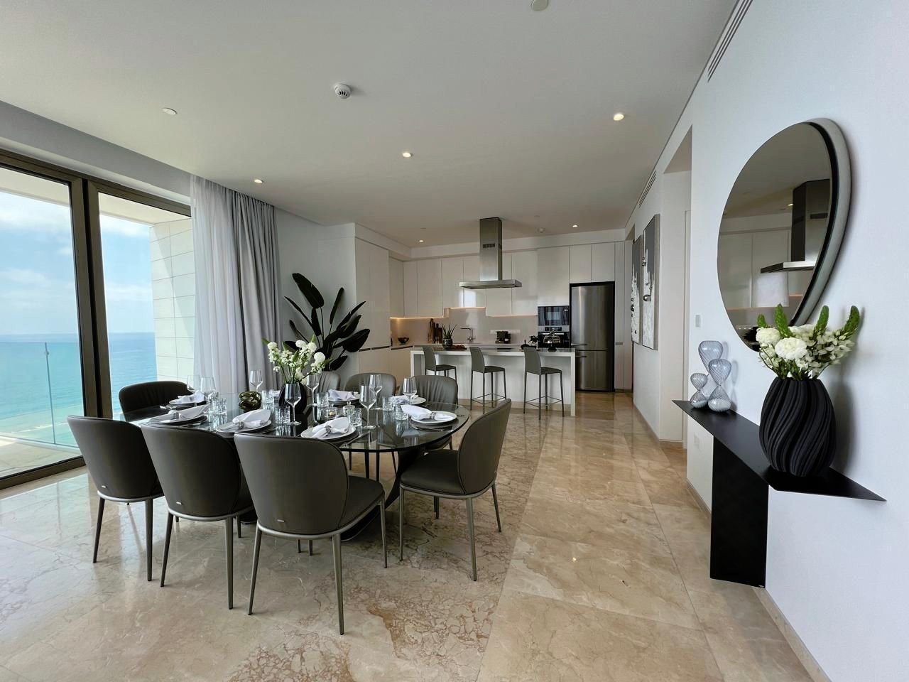 For Sale Now Ready for Delivery New Luxury Apartment at the Exclusive Waterfront Living in the Heart Of Kato Pafos City. On the 12th floor facing s...