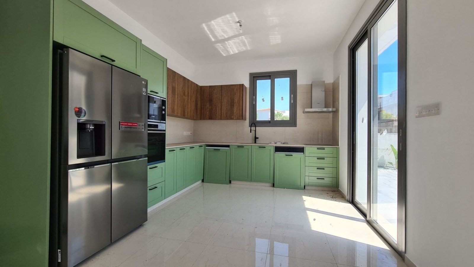 Ready For Delivery Brand New Modern Detached Villa in  Pegia Agios Georgios. The property includes a provision for Underfloor Heating, a fireplace...