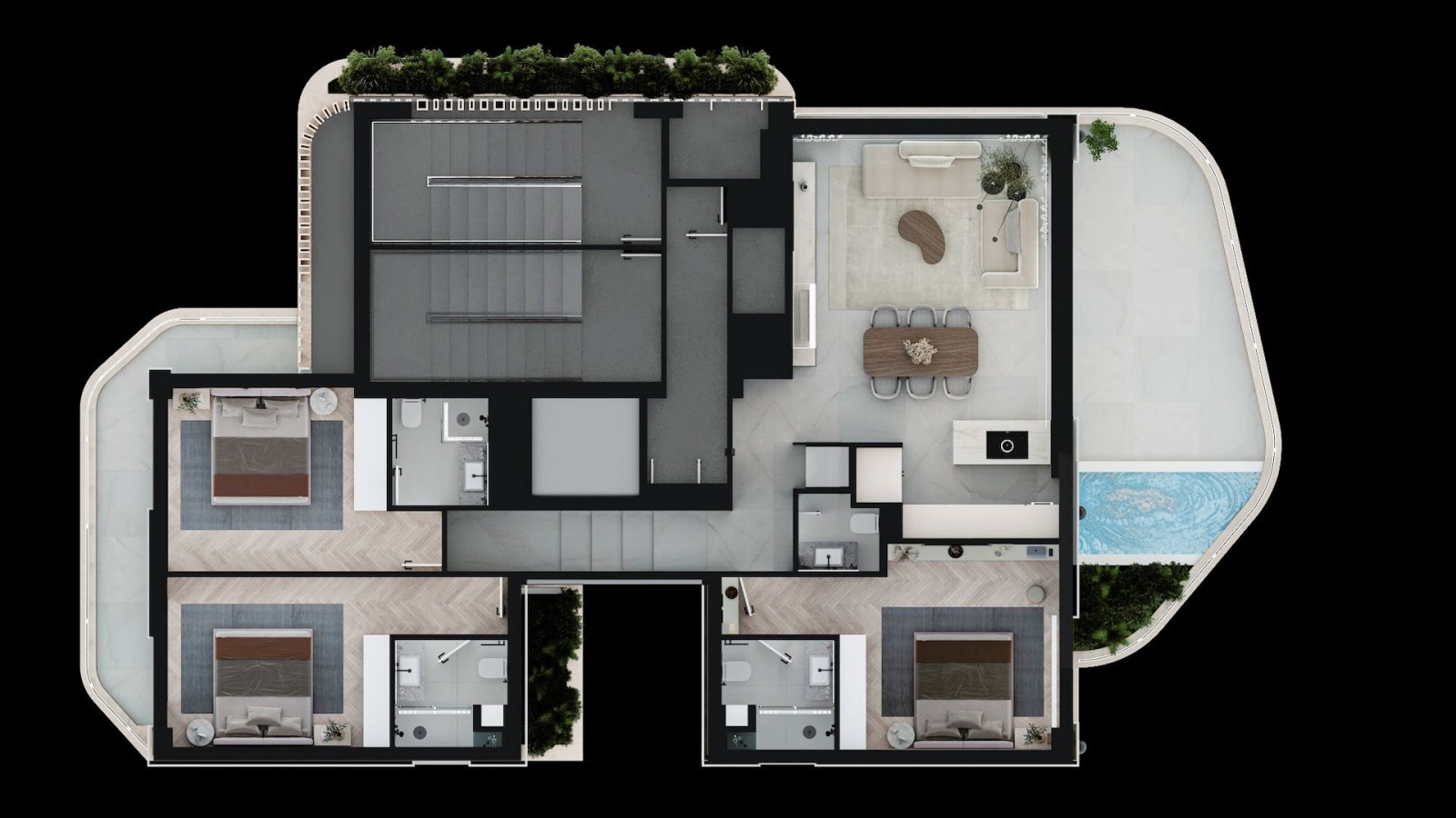 The distinctive residential tower that will take pride of place in the city’s skyline is next to the Beach.This exquisite residential tower stands...