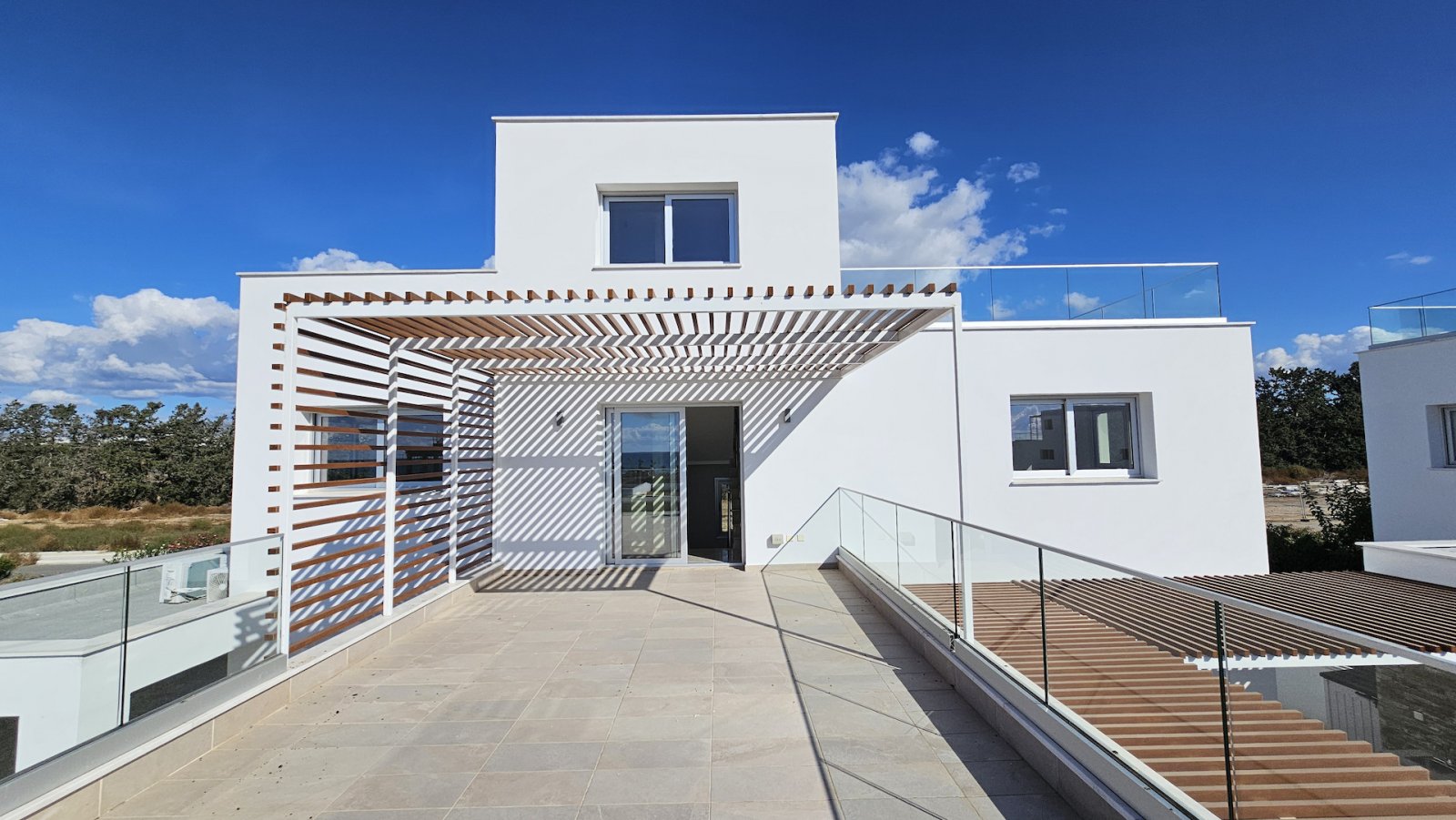 For sale is a modern, detached villa currently under construction in the sought-after area of Geroskipou. This spacious home offers an internal space