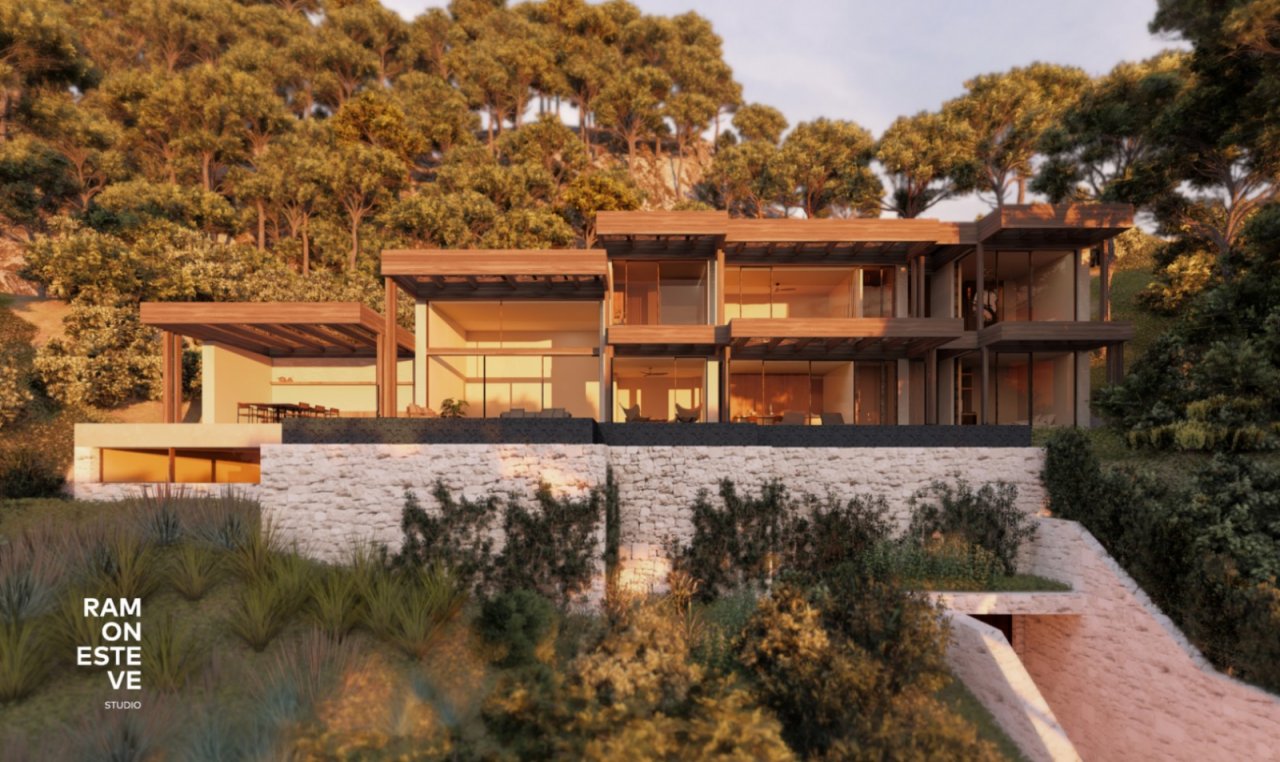Architecture highlight: Luxurious terrace villa with breathtaking hillside location and maximum transparency Architecture highlight: Luxurious terrace villa with breathtaking hillside location and maximum transparency