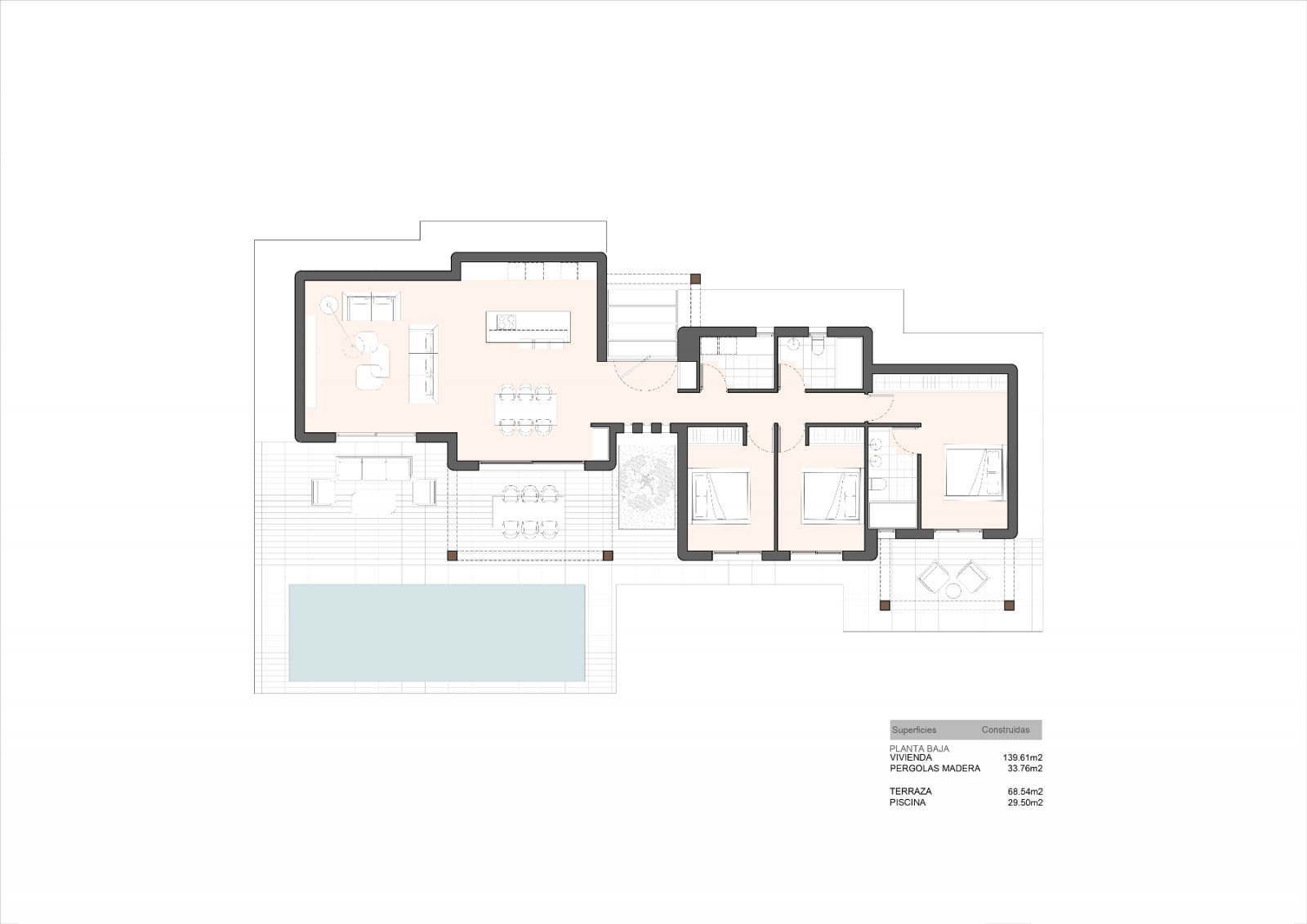 Thoughtful layout: intelligent floor plan with optimal zoning and harmonious space utilization Thoughtful layout: intelligent floor plan with optimal zoning and harmonious space utilization