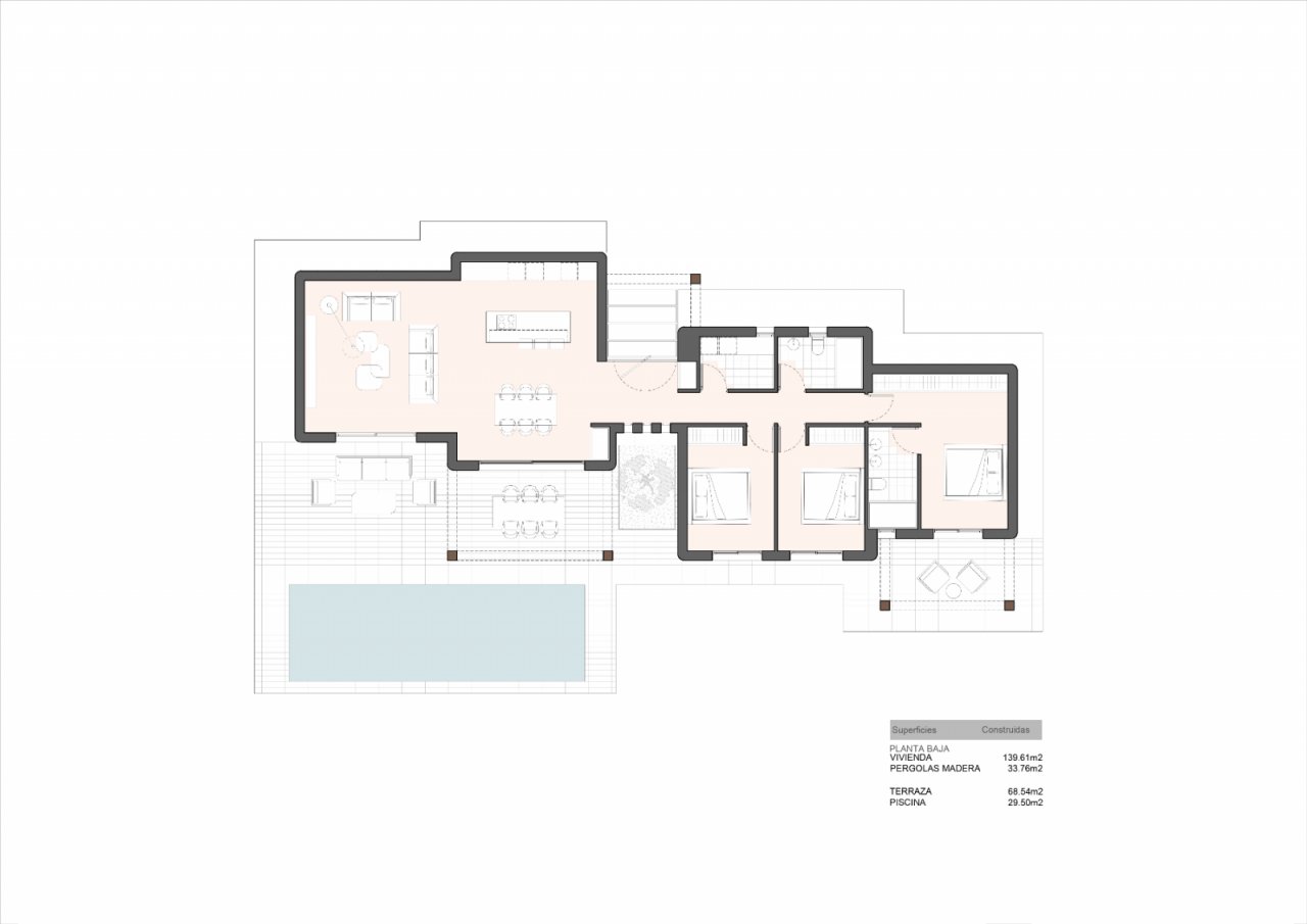 Thoughtful layout: intelligent floor plan with optimal zoning and harmonious space utilization Thoughtful layout: intelligent floor plan with optimal zoning and harmonious space utilization