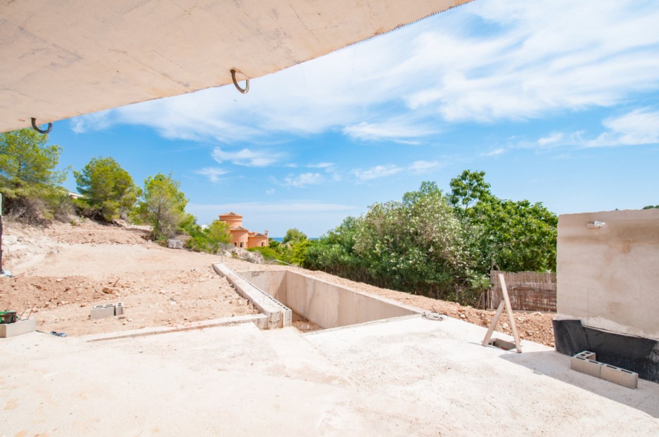 Exclusive new build property with sea view - shell with potential in a stunning hillside location! Exclusive new build property with sea view - shell with potential in a stunning hillside location!