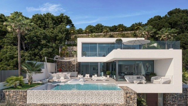 Moderna villa en Calpe con impresionantes vistas al mar y diseño de lujo
