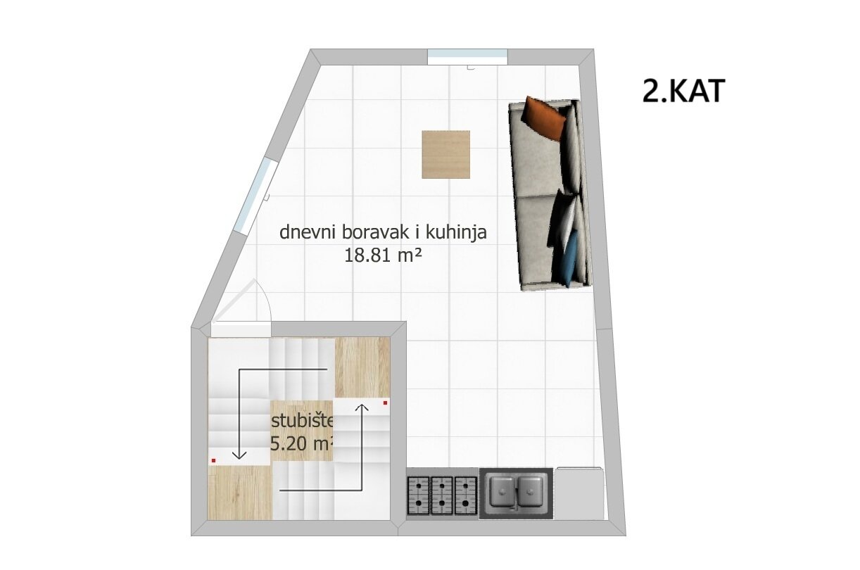 Renoviertes Steinhaus mit Geschäftsraum in der Altstadt - Vodice