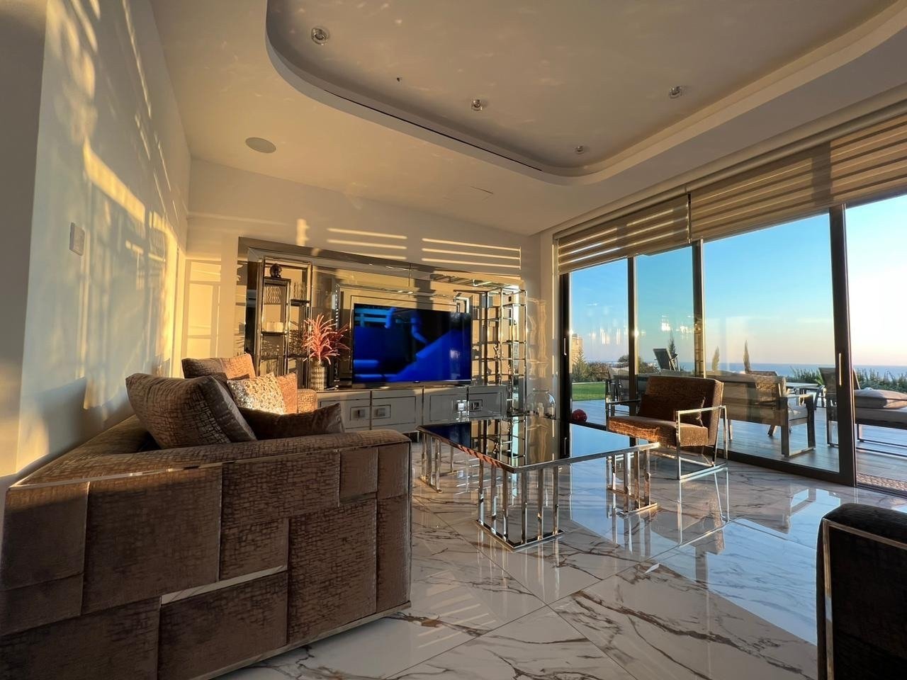 For sale is a stunning detached villa located in the picturesque area of Pegeia - Sea Caves. This modern home offers a generous internal space of 350