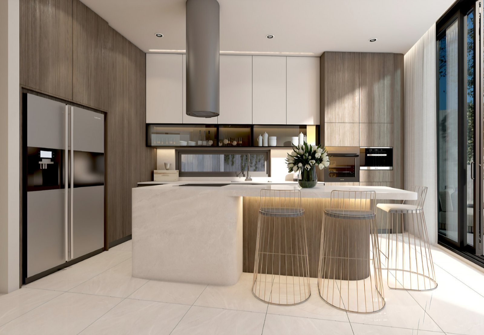 For sale: This modern detached villa in Geroskipou offers a perfect blend of comfort and style. Currently under construction and set for completion in
