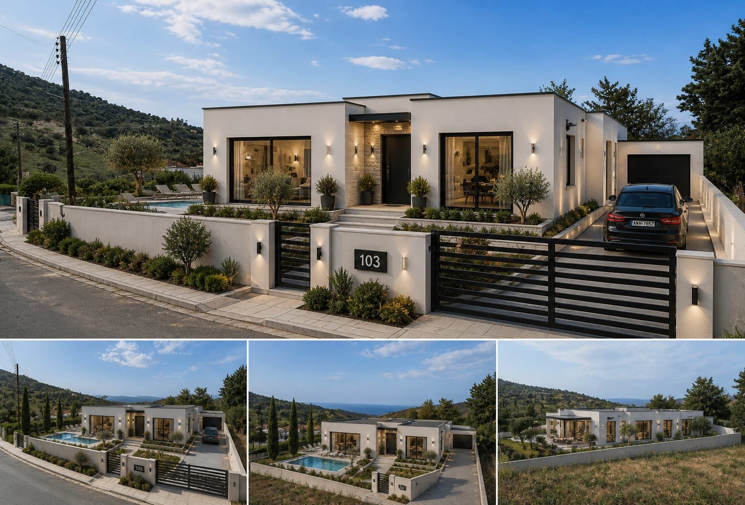 For sale off plan, this modern bungalow in Akoursos offers spacious and comfortable living. The home features a well-designed internal area of 103 m2,