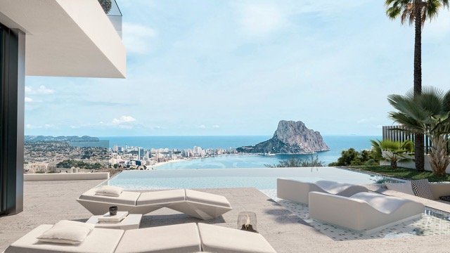 Villa moderne à Calpe avec une vue imprenable sur la mer et un design luxueux