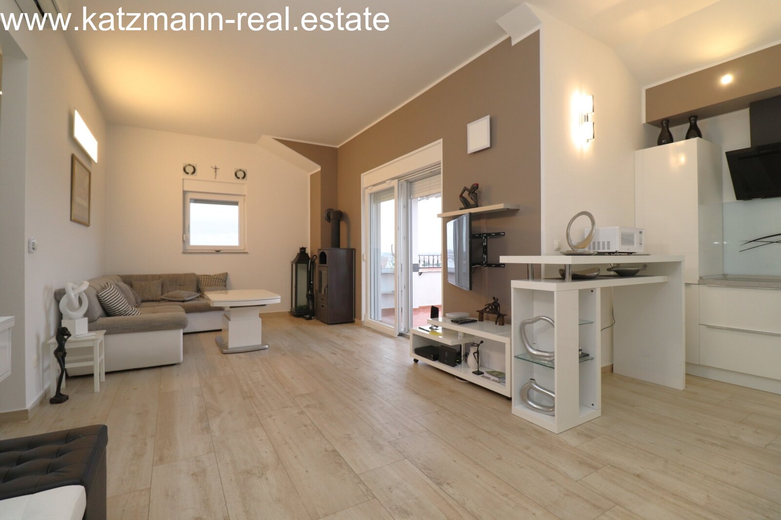 Möblierte Wohnung mit Meerblick und großer Terrasse - Vodice