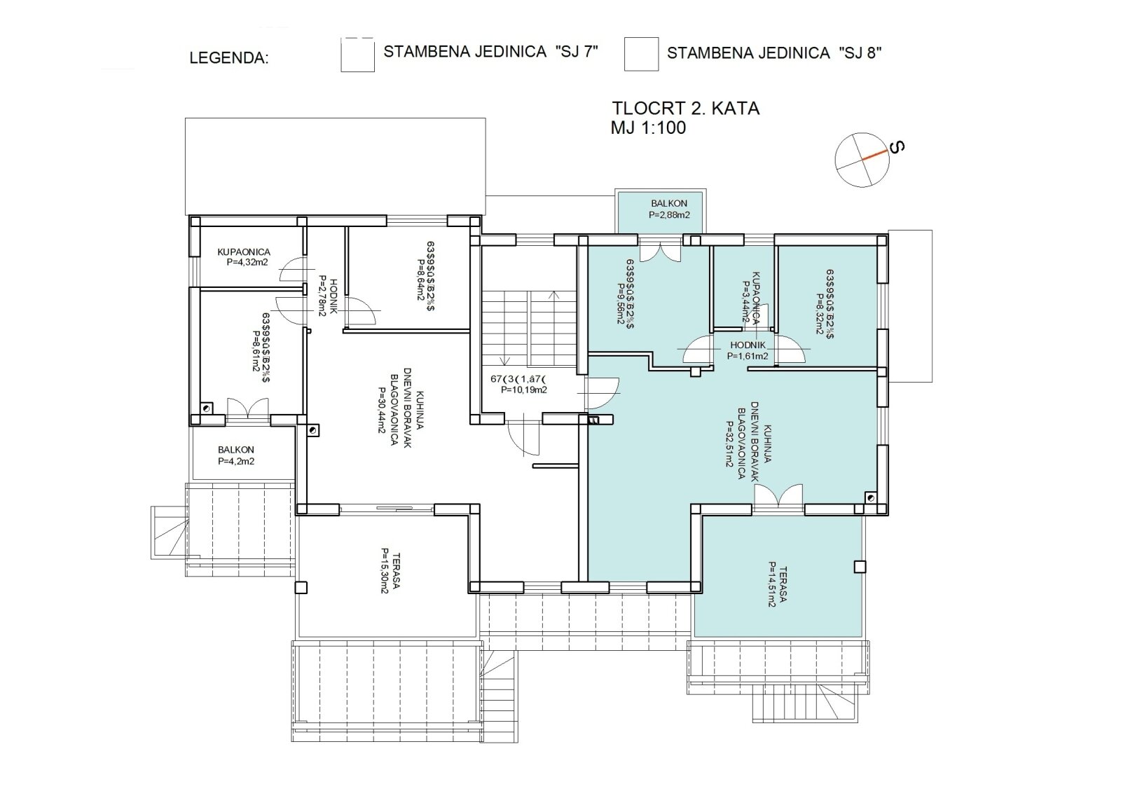 Möblierte Wohnung mit Meerblick und großer Terrasse - Vodice