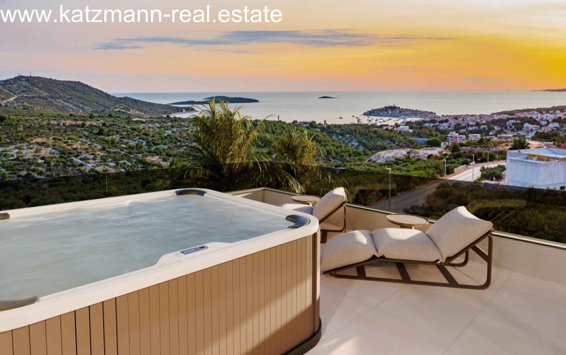 Neubau-Wohnung mit Panoramablick - Primošten