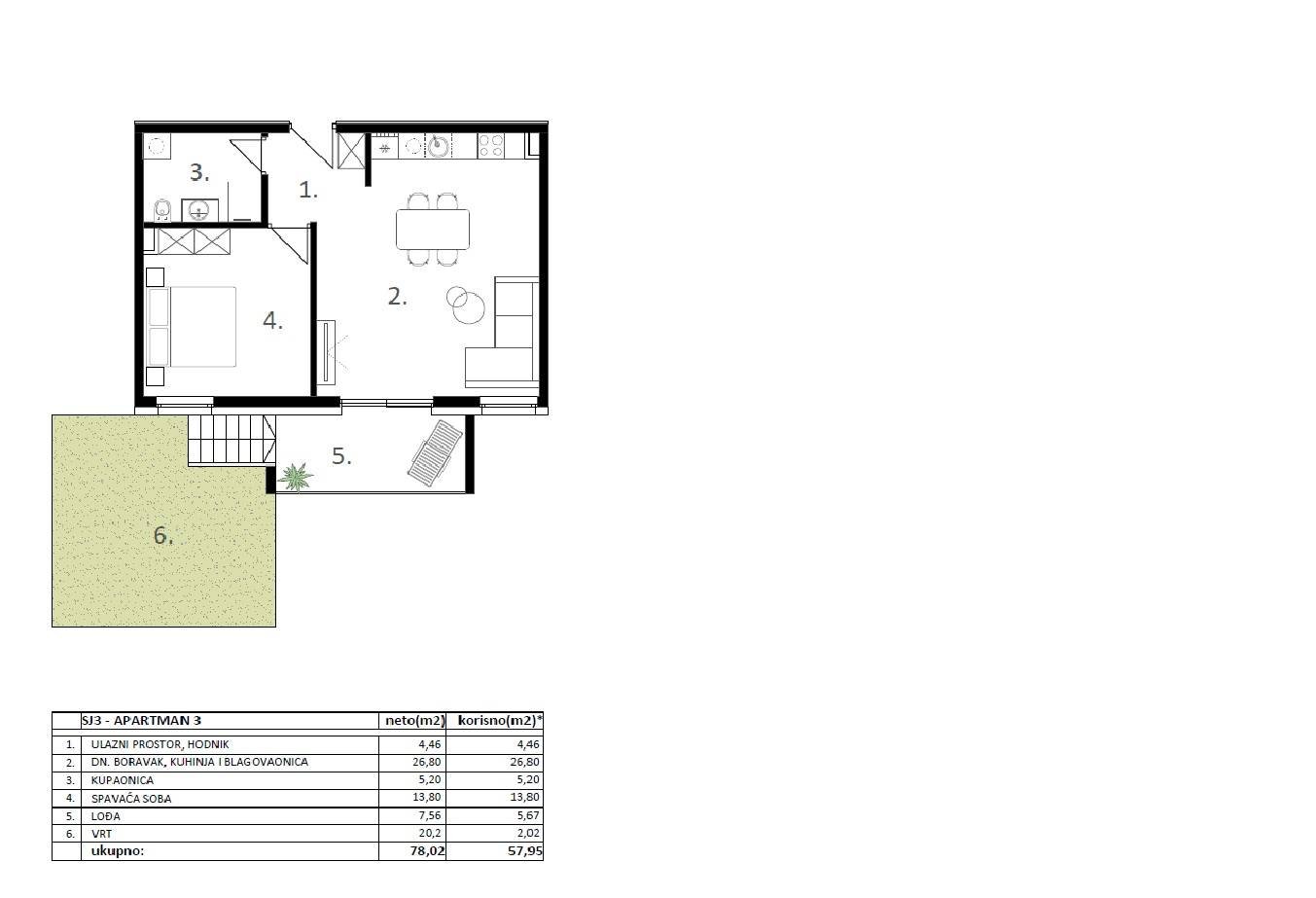 639792 - Wohnung in Vodice