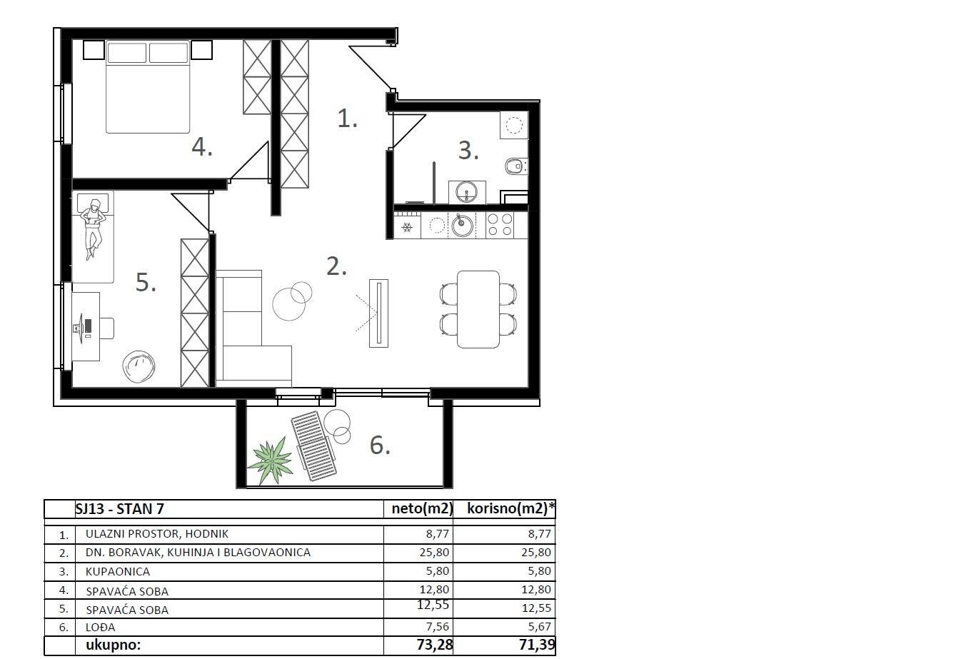639894 - Wohnung in Vodice