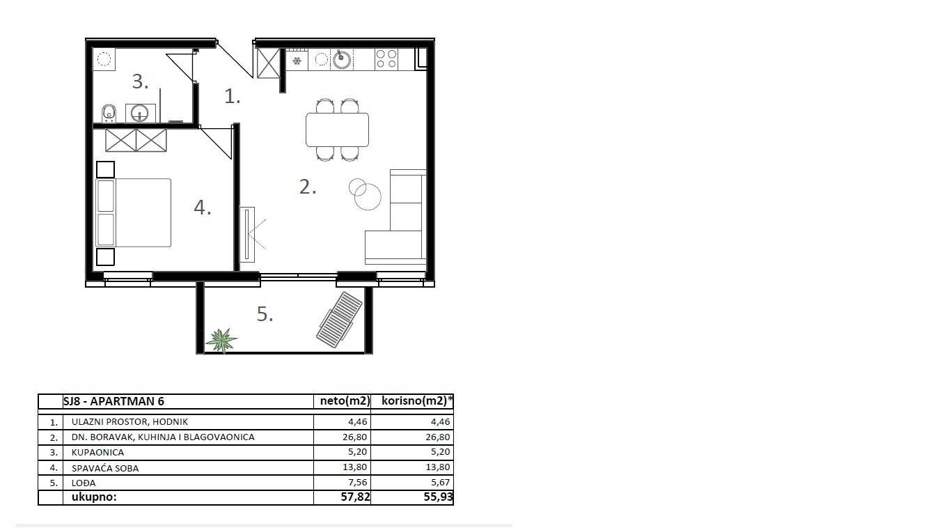 639829 - Wohnung in Vodice