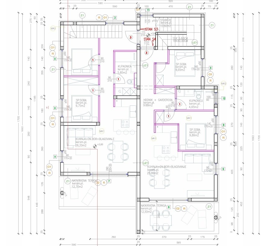 275400 - Wohnung in Vodice