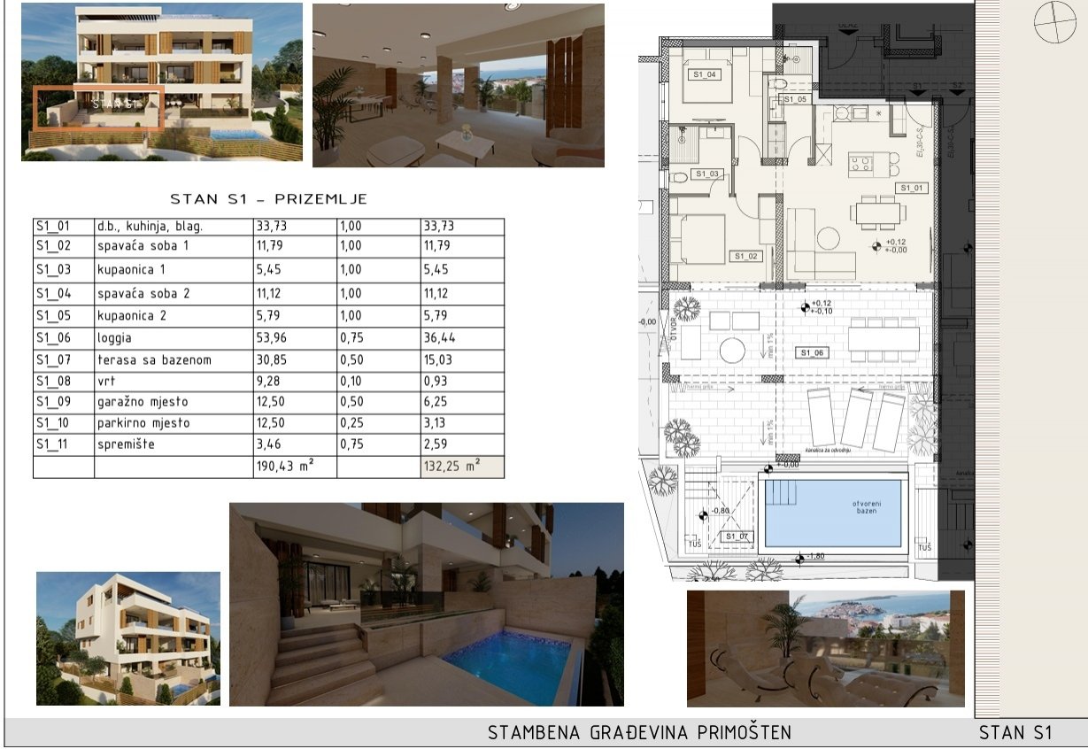 274982 - Wohnung in Primošten